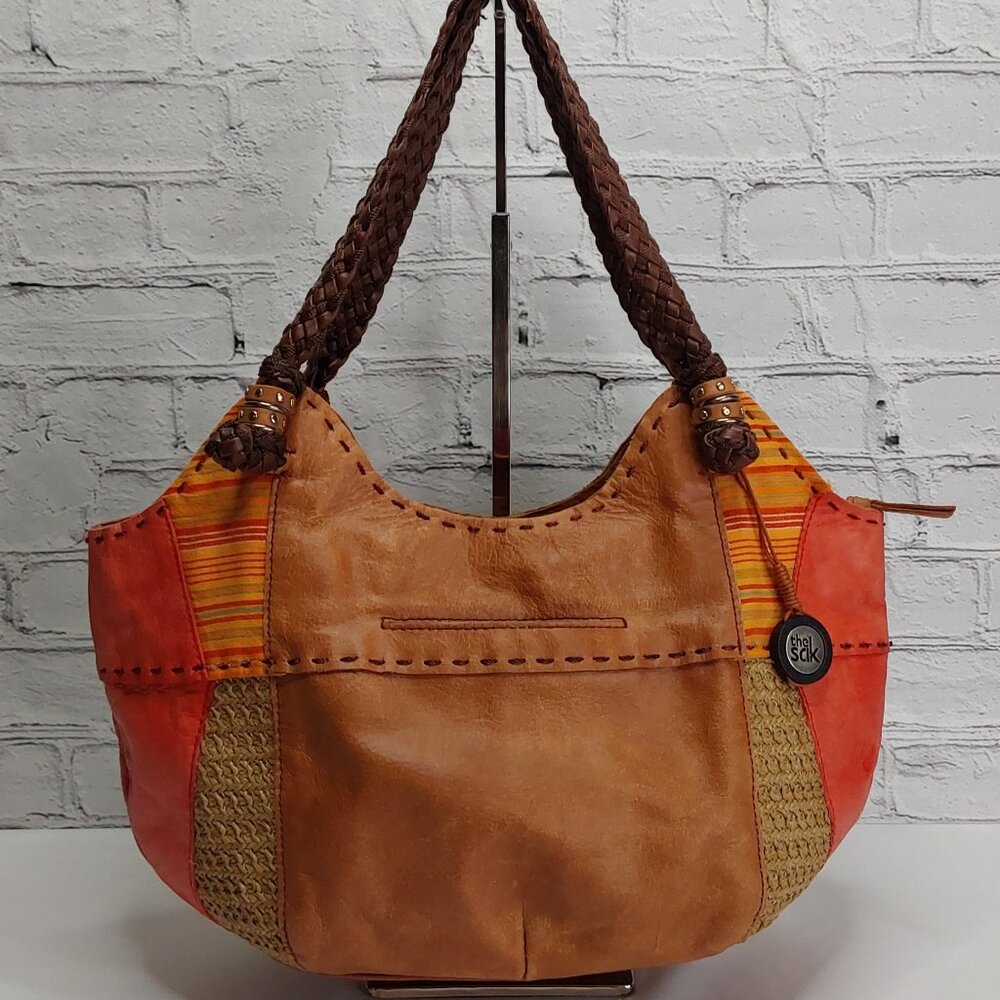 'THE SAK' LEATHER SHOULDER BAG